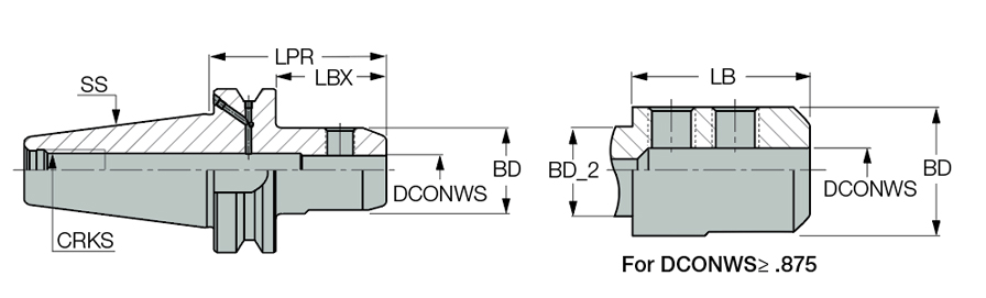 BT50 EM 3/8X2.750